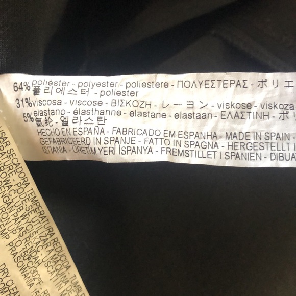 Zara Woman Black Keyhole Back Short Sleeve Shift Dress Imported Womens XS - Picture 9 of 10